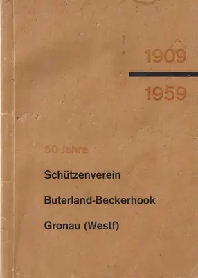 Festzeitschrift 1959 - Vorderseite