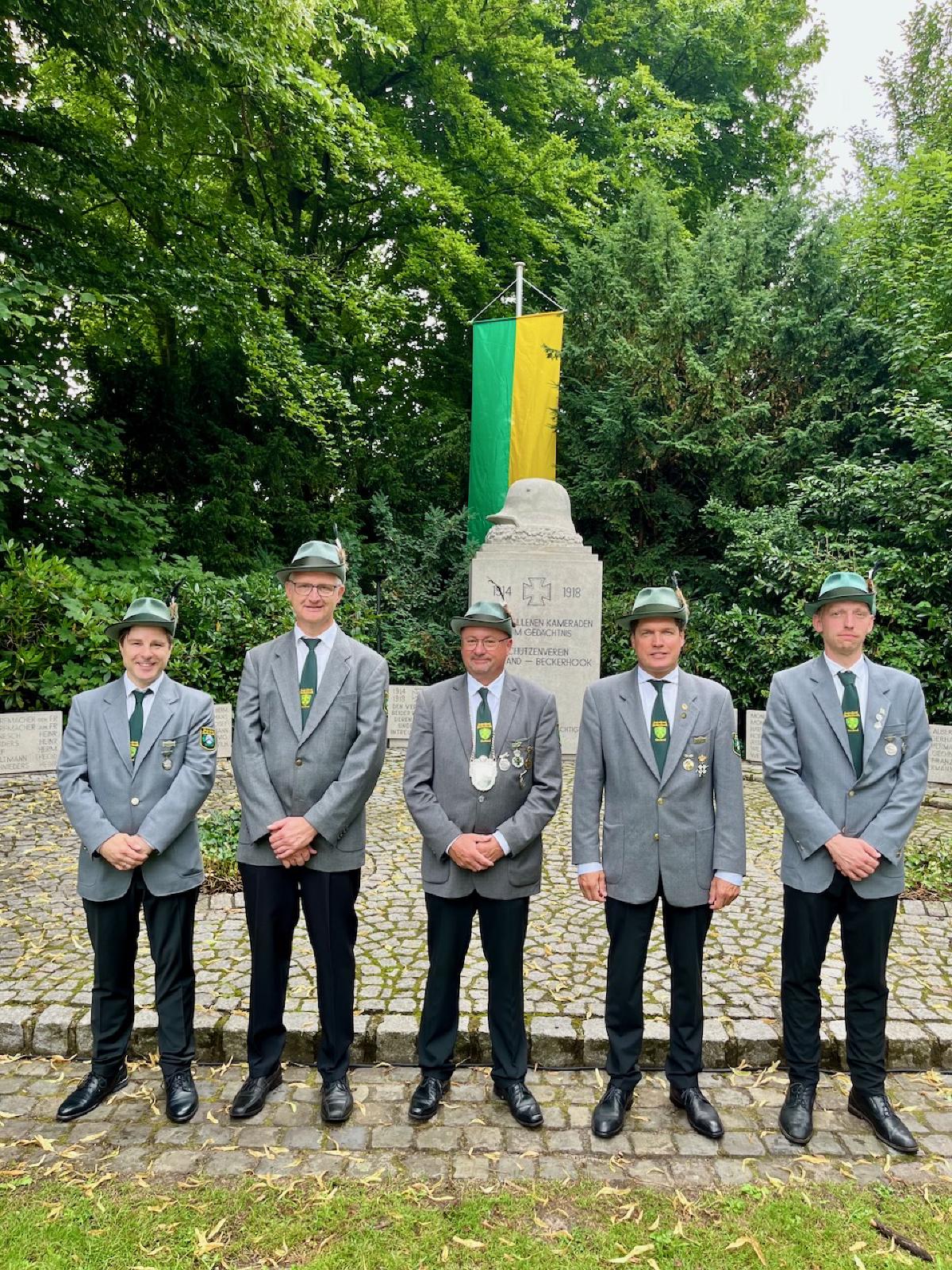 v.l.n.r: M. Busen, G. Lübbers, J. Frieske, B. Lewing, J. Terhalle